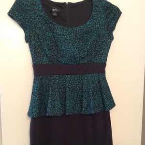 IZ Byer Size 5 Peplum Dress